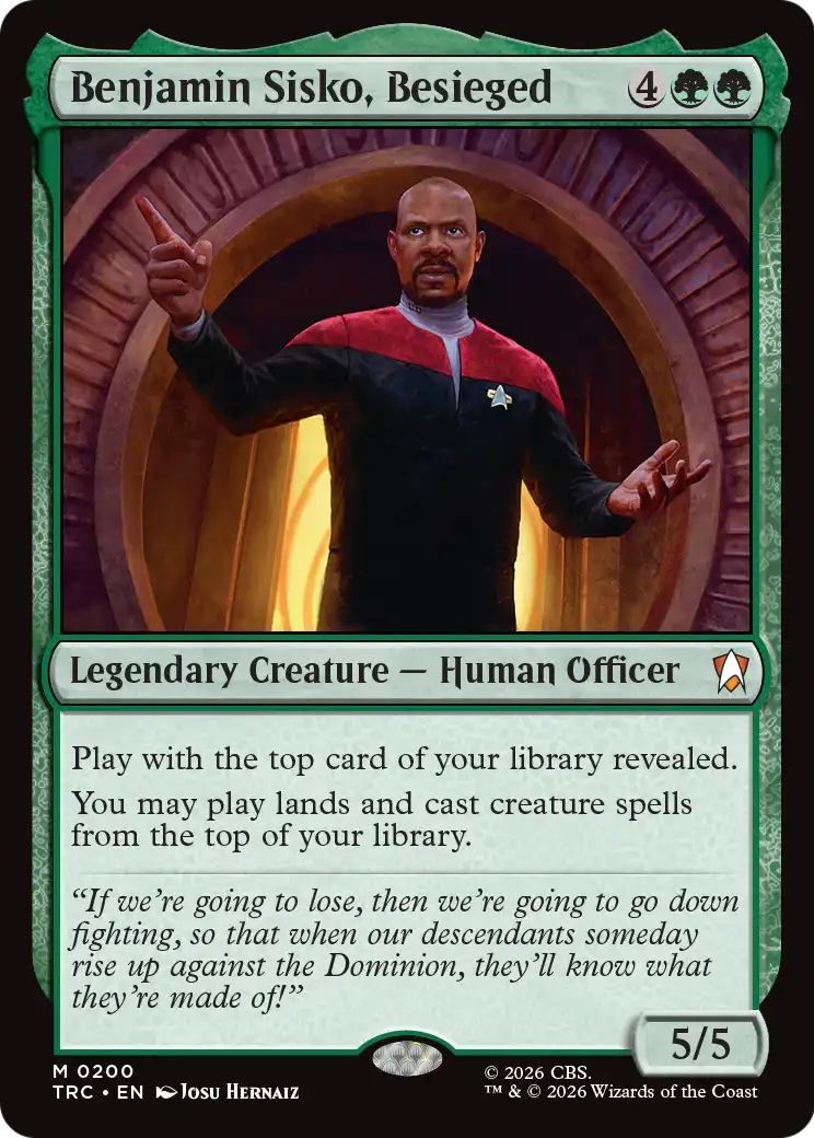 Benjamin Sisko, Besieged [Star Trek Commander] | Shuffle n Cut Hobbies & Games