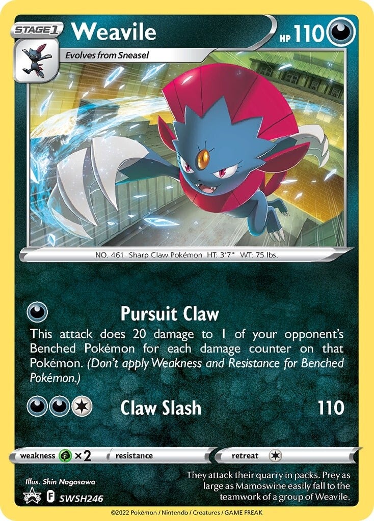 Weavile (SWSH246) [Sword & Shield: Black Star Promos] | Shuffle n Cut Hobbies & Games