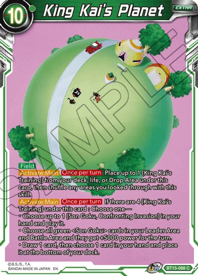 King Kai's Planet (BT15-088) [Saiyan Showdown] | Shuffle n Cut Hobbies & Games