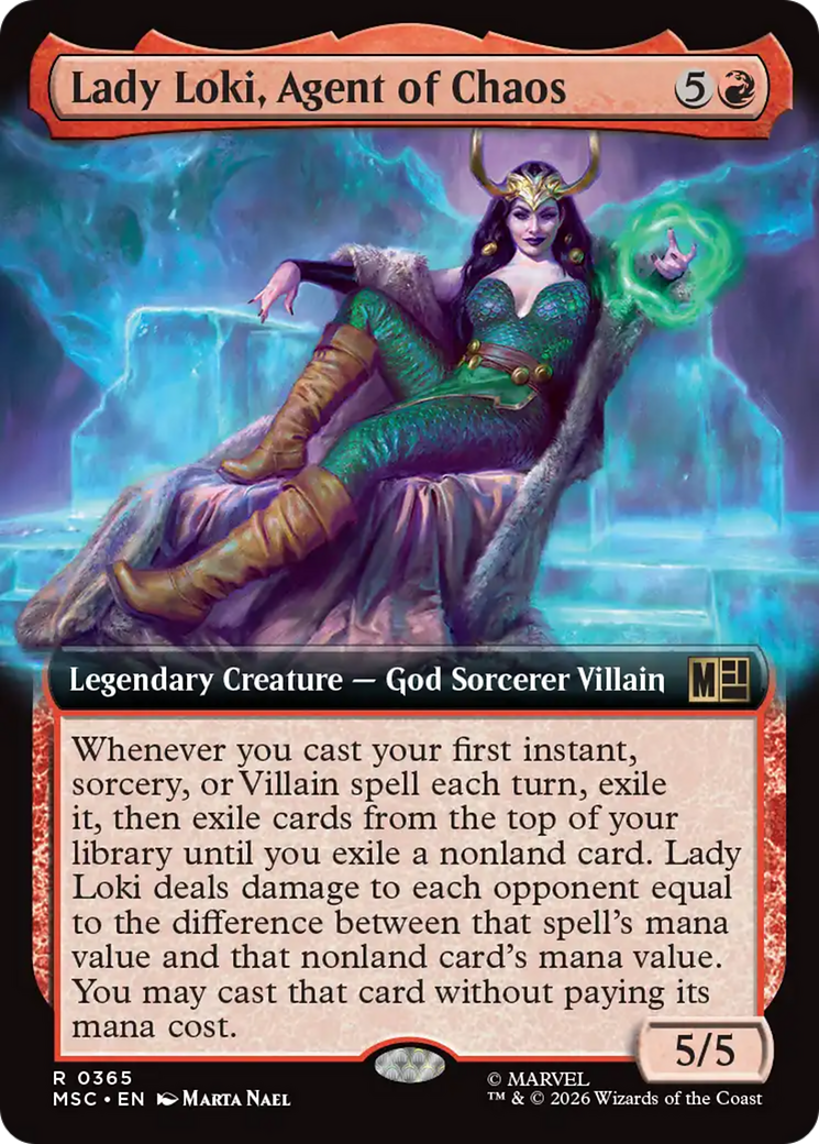 Lady Loki, Agent of Chaos (Extended Art) [Marvel Super Heroes Commander] | Shuffle n Cut Hobbies & Games
