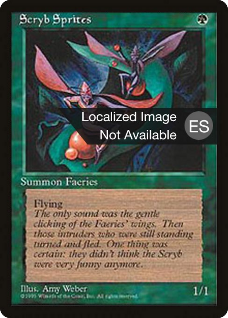 Scryb Sprites [Fourth Edition Foreign Black Border] | Shuffle n Cut Hobbies & Games