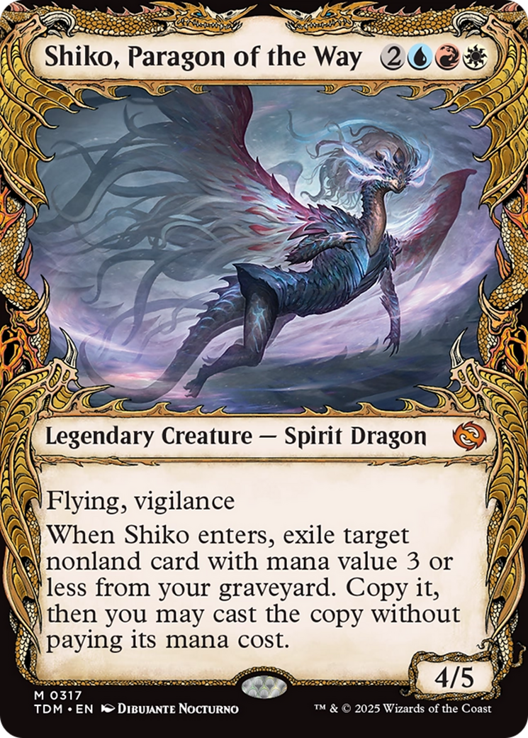 Shiko, Paragon of the Way (Showcase) [Tarkir: Dragonstorm] | Shuffle n Cut Hobbies & Games