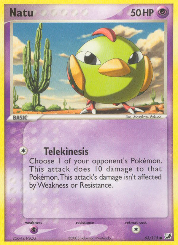 Natu (63/115) [EX: Unseen Forces] | Shuffle n Cut Hobbies & Games