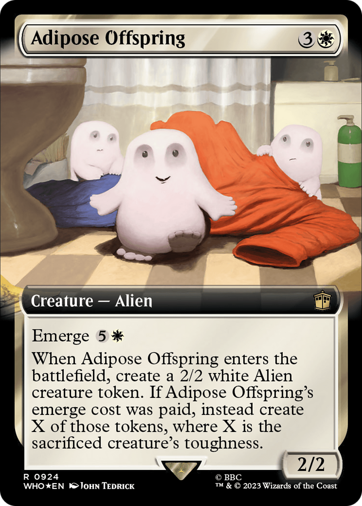 Adipose Offspring (Extended Art) (Surge Foil) [Doctor Who] | Shuffle n Cut Hobbies & Games