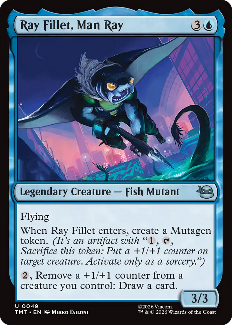 Ray Fillet, Man Ray [Teenage Mutant Ninja Turtles] | Shuffle n Cut Hobbies & Games