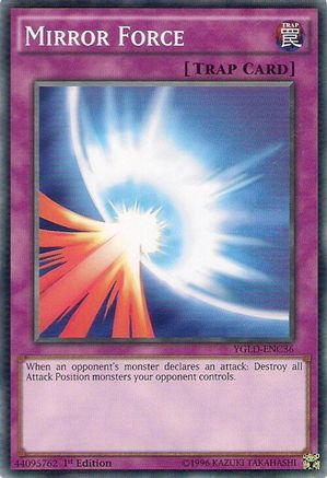 Mirror Force (C) [YGLD-ENC36] Common | Shuffle n Cut Hobbies & Games