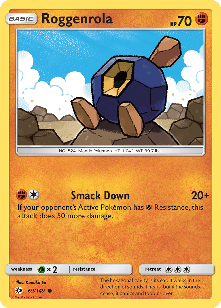 Roggenrola (69/149) [Sun & Moon: Base Set] | Shuffle n Cut Hobbies & Games