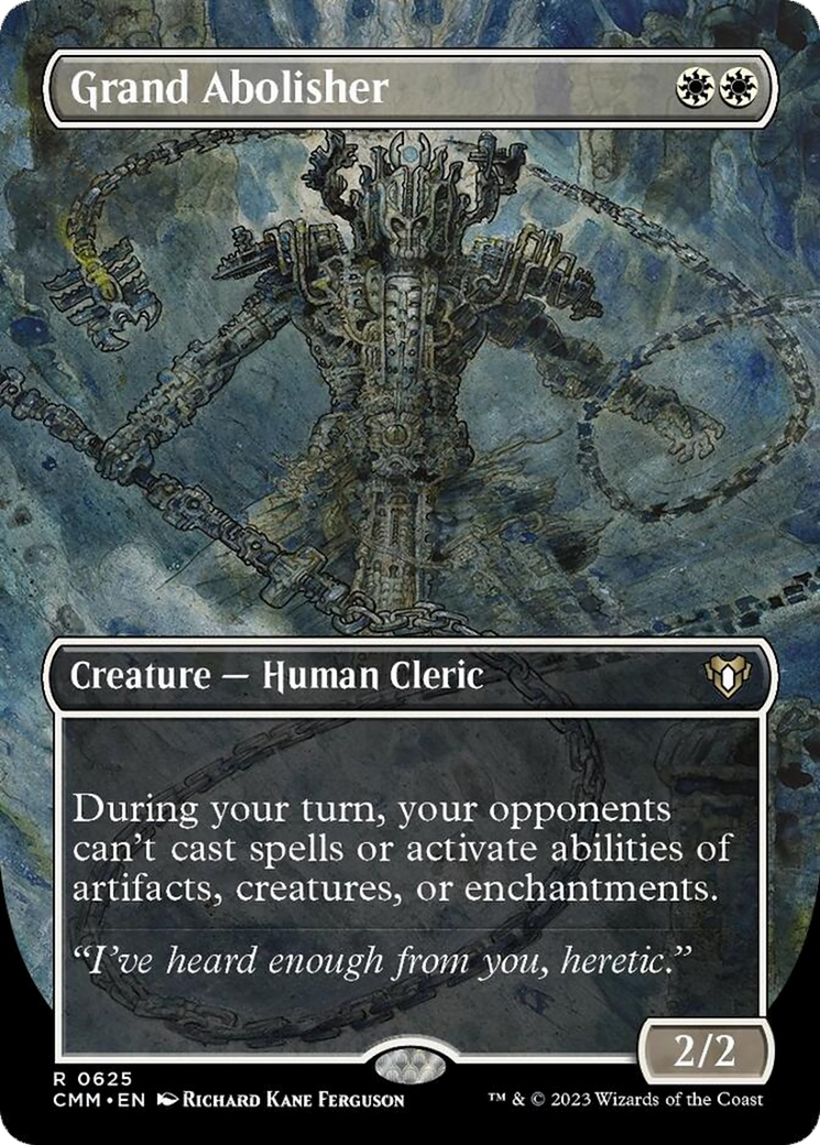 Grand Abolisher (Borderless Alternate Art) [Commander Masters] | Shuffle n Cut Hobbies & Games