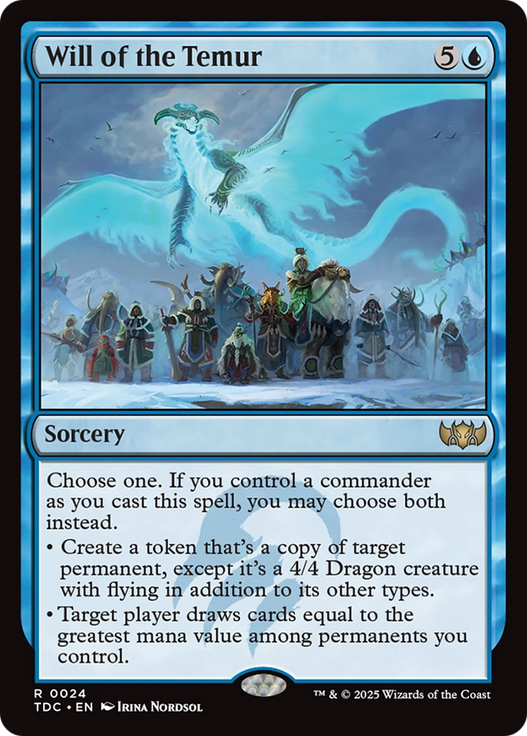 Will of the Temur [Tarkir: Dragonstorm Commander] | Shuffle n Cut Hobbies & Games