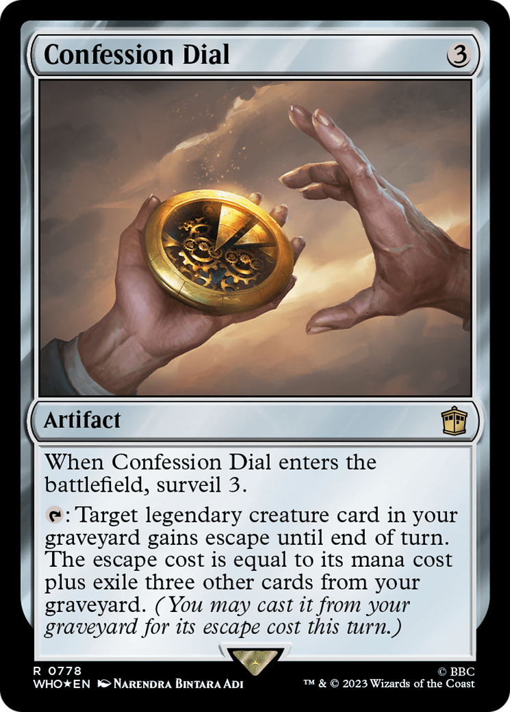 Confession Dial (Surge Foil) [Doctor Who] | Shuffle n Cut Hobbies & Games