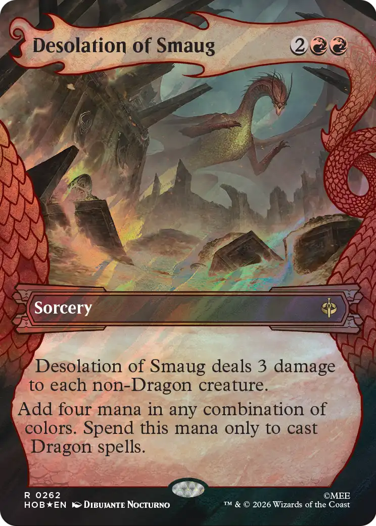 Desolation of Smaug (Showcase) (Surge Foil) [The Hobbit] | Shuffle n Cut Hobbies & Games