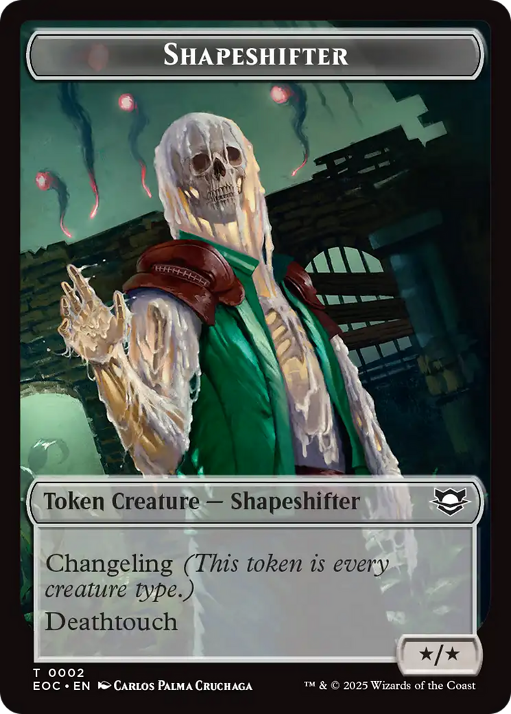 Shapeshifter // Golem (0013) Double-Sided Token [Edge of Eternities Commander Tokens] | Shuffle n Cut Hobbies & Games