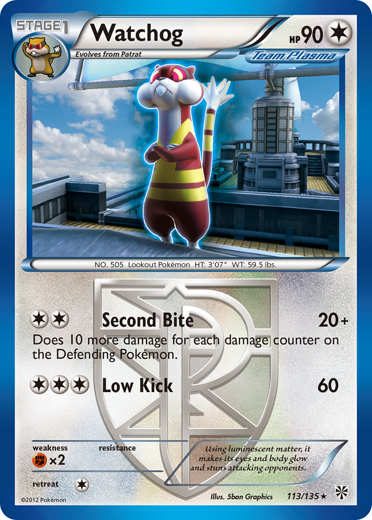 Watchog (113/135) [Black & White: Plasma Storm] | Shuffle n Cut Hobbies & Games