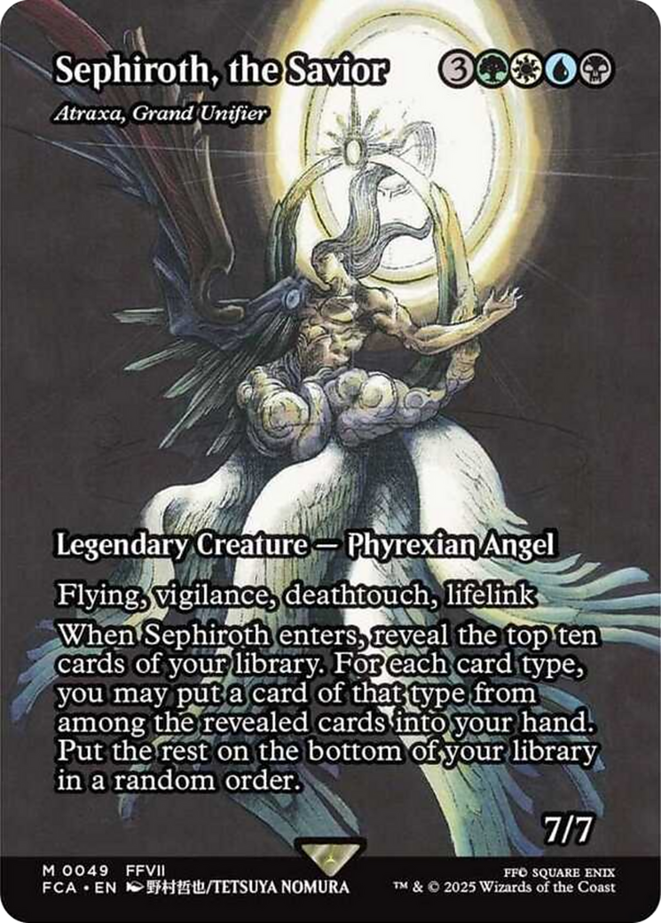 Sephiroth, the Savior - Atraxa, Grand Unifier (Showcase) [FINAL FANTASY : Through the Ages] | Shuffle n Cut Hobbies & Games