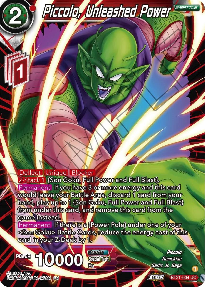 Piccolo, Unleashed Power (BT21-004) [Wild Resurgence] | Shuffle n Cut Hobbies & Games