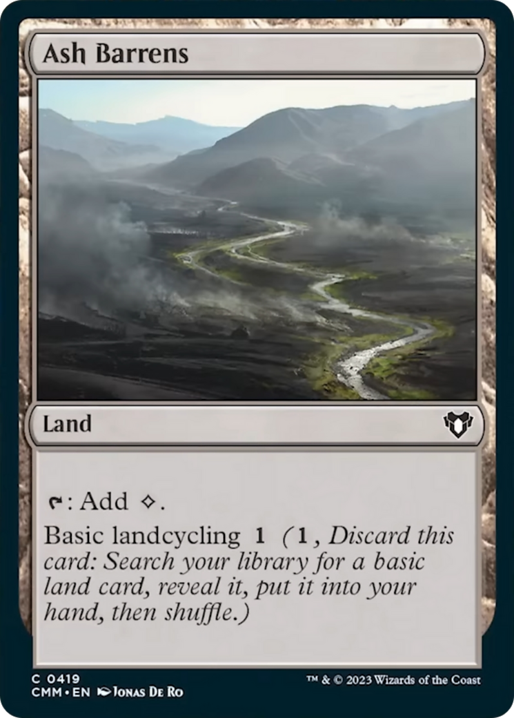 Ash Barrens [Commander Masters] | Shuffle n Cut Hobbies & Games