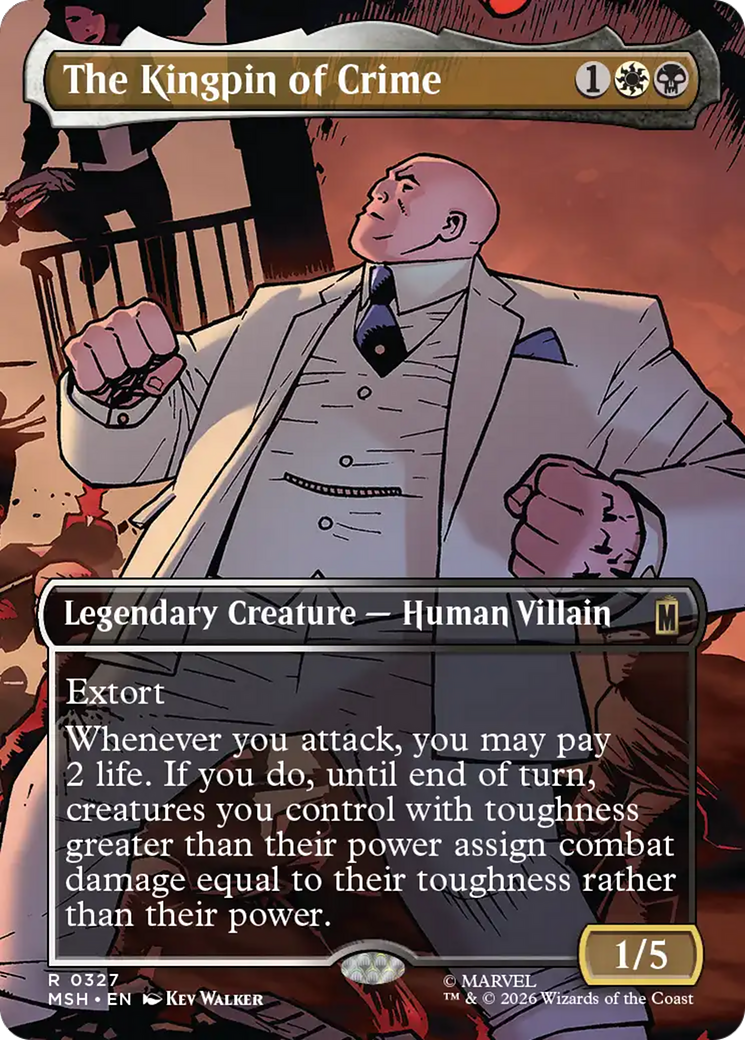 The Kingpin of Crime (Borderless) (0327) [Marvel Super Heroes] | Shuffle n Cut Hobbies & Games