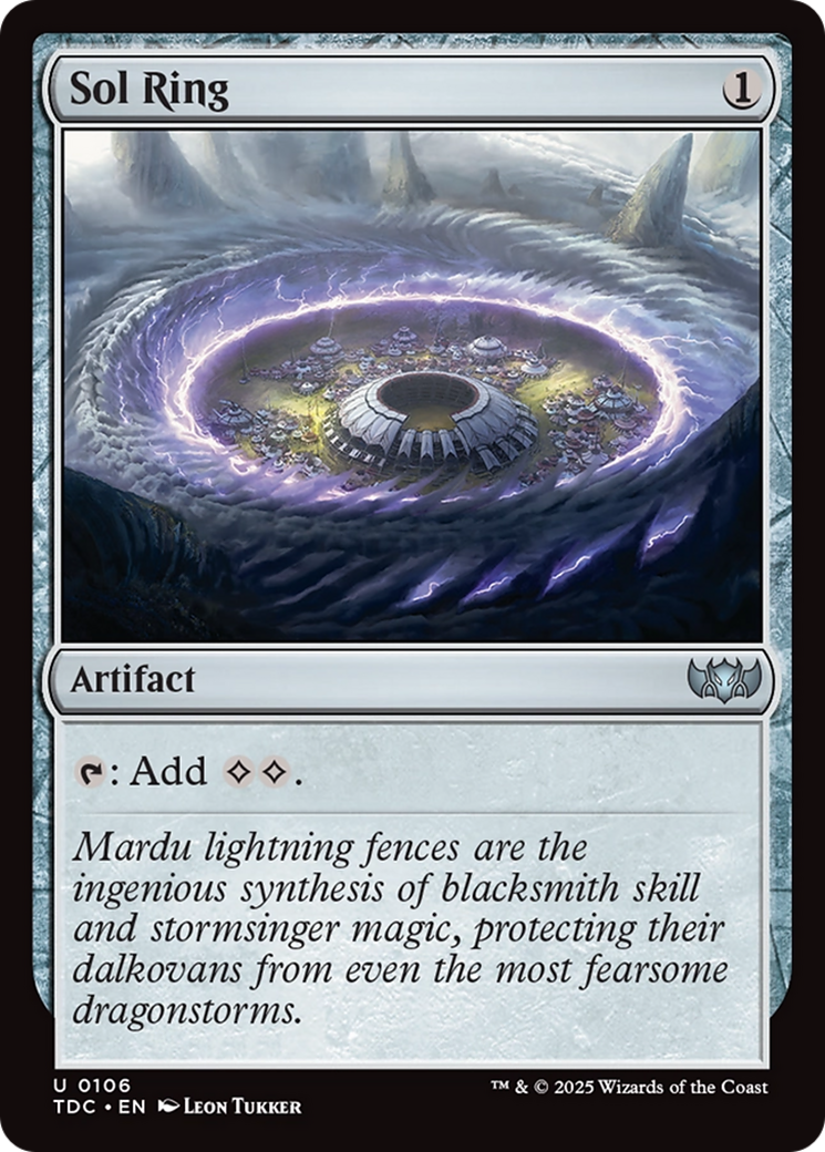Sol Ring [Tarkir: Dragonstorm Commander] | Shuffle n Cut Hobbies & Games