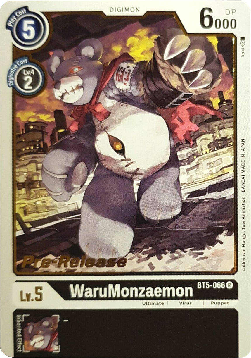 WaruMonzaemon [BT5-066] [Battle of Omni Pre-Release Promos] | Shuffle n Cut Hobbies & Games