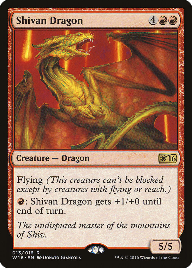 Shivan Dragon [Welcome Deck 2016] | Shuffle n Cut Hobbies & Games