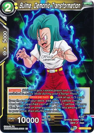 Bulma, Demonic Transformation (BT11-102) [Vermilion Bloodline 2nd Edition] | Shuffle n Cut Hobbies & Games