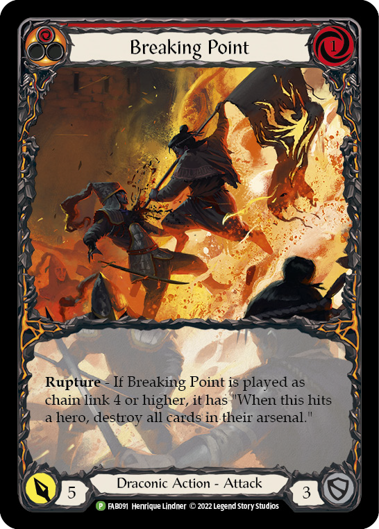 Breaking Point (Extended Art) [FAB091] (Promo)  Rainbow Foil | Shuffle n Cut Hobbies & Games