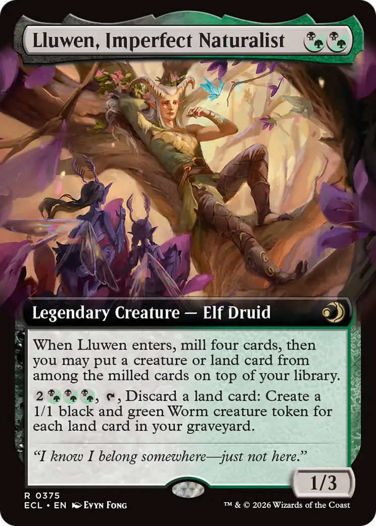 Lluwen, Imperfect Naturalist (Extended Art) [Lorwyn Eclipsed] | Shuffle n Cut Hobbies & Games