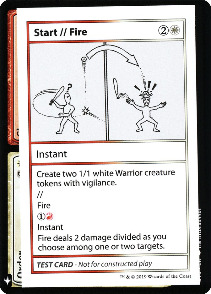 Start // Fire [Mystery Booster Playtest Cards] | Shuffle n Cut Hobbies & Games