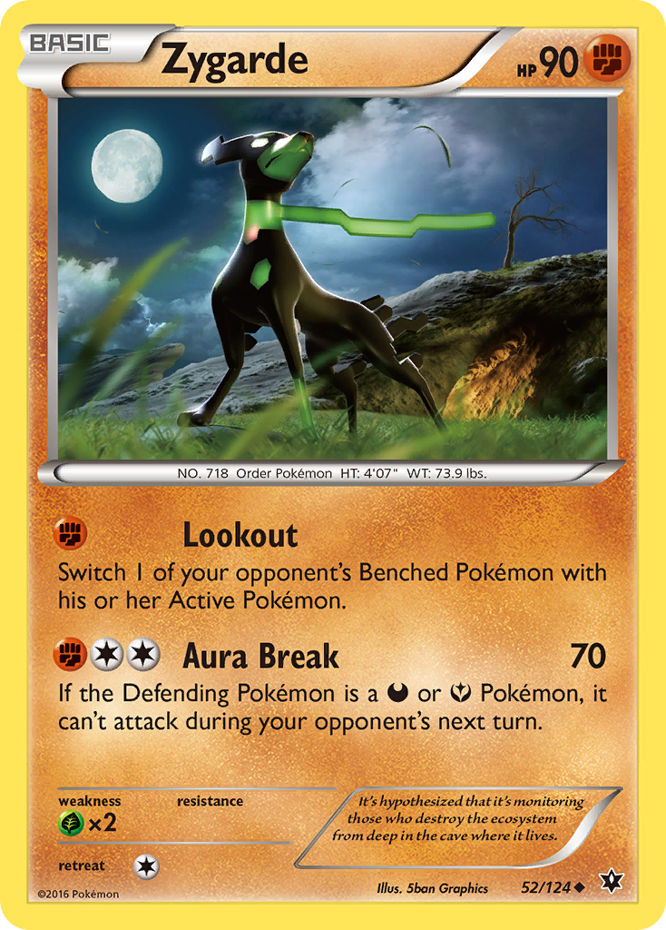Zygarde (52/124) [XY: Fates Collide] | Shuffle n Cut Hobbies & Games