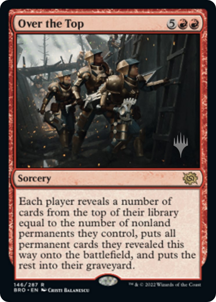Over the Top (Promo Pack) [The Brothers' War Promos] | Shuffle n Cut Hobbies & Games