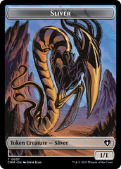 Copy (54) // Sliver Double-Sided Token [Commander Masters Tokens] | Shuffle n Cut Hobbies & Games