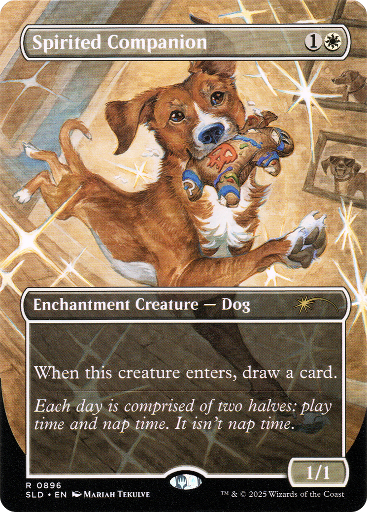 Spirited Companion (0896) (Rainbow Foil) [Secret Lair Drop Series] | Shuffle n Cut Hobbies & Games