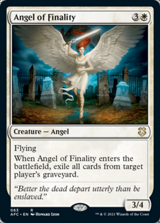 Angel of Finality [Dungeons & Dragons: Adventures in the Forgotten Realms Commander] | Shuffle n Cut Hobbies & Games
