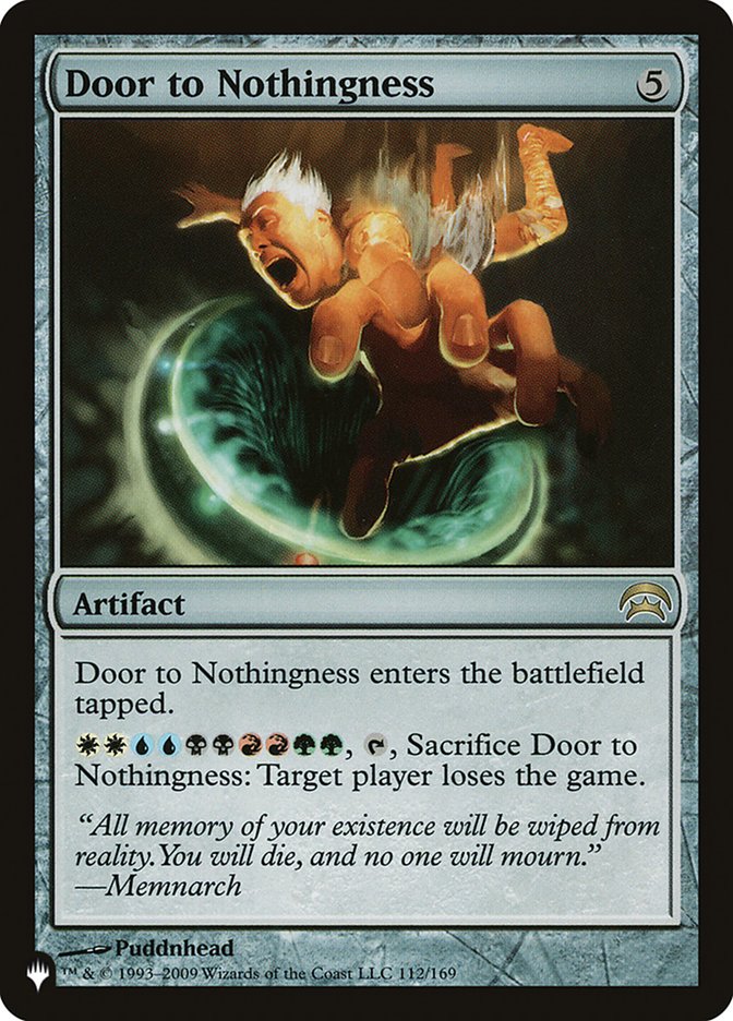 Door to Nothingness [The List] | Shuffle n Cut Hobbies & Games