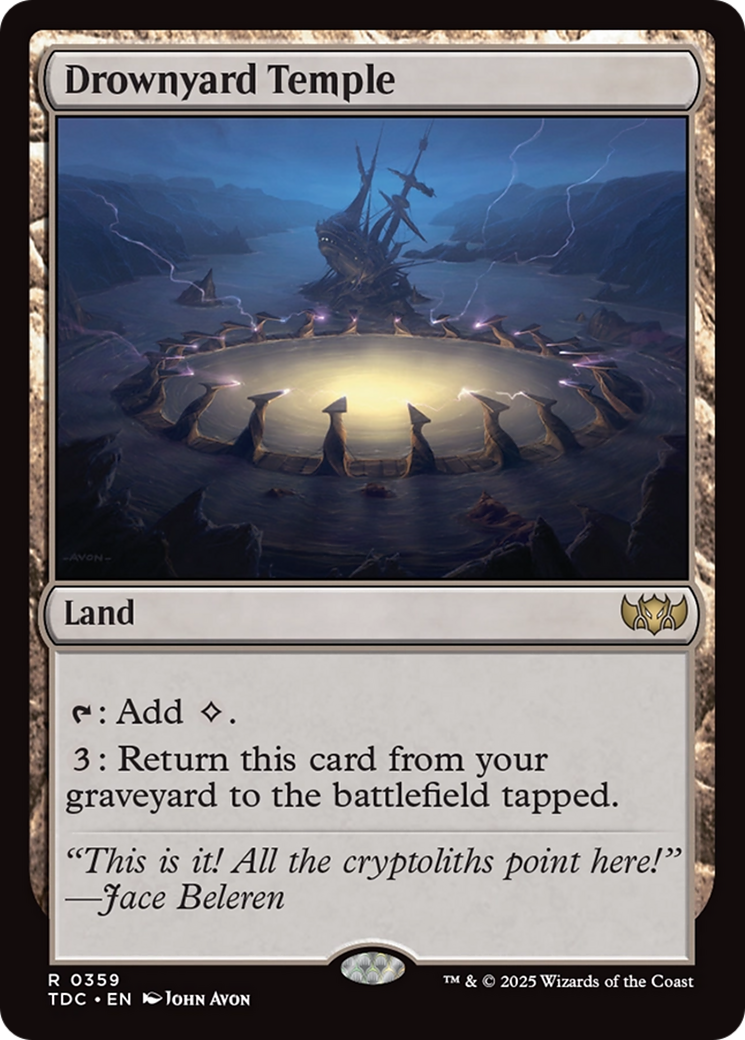 Drownyard Temple [Tarkir: Dragonstorm Commander] | Shuffle n Cut Hobbies & Games