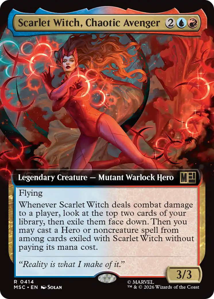 Scarlet Witch, Chaotic Avenger (Extended Art) [Marvel Super Heroes Commander] | Shuffle n Cut Hobbies & Games