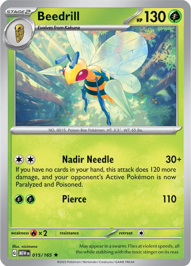 Beedrill (015/165) [Scarlet & Violet 151] | Shuffle n Cut Hobbies & Games