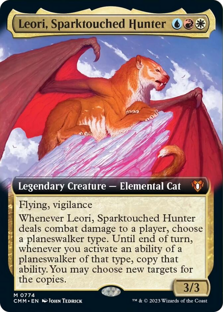 Leori, Sparktouched Hunter (Extended Art) [Commander Masters] | Shuffle n Cut Hobbies & Games