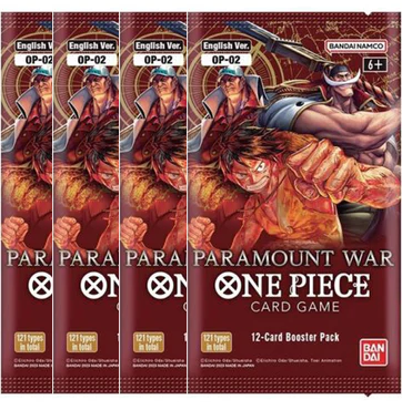 ONE PIECE CARD GAME Booster Pack OP-02 PARAMOUNT WAR cards list