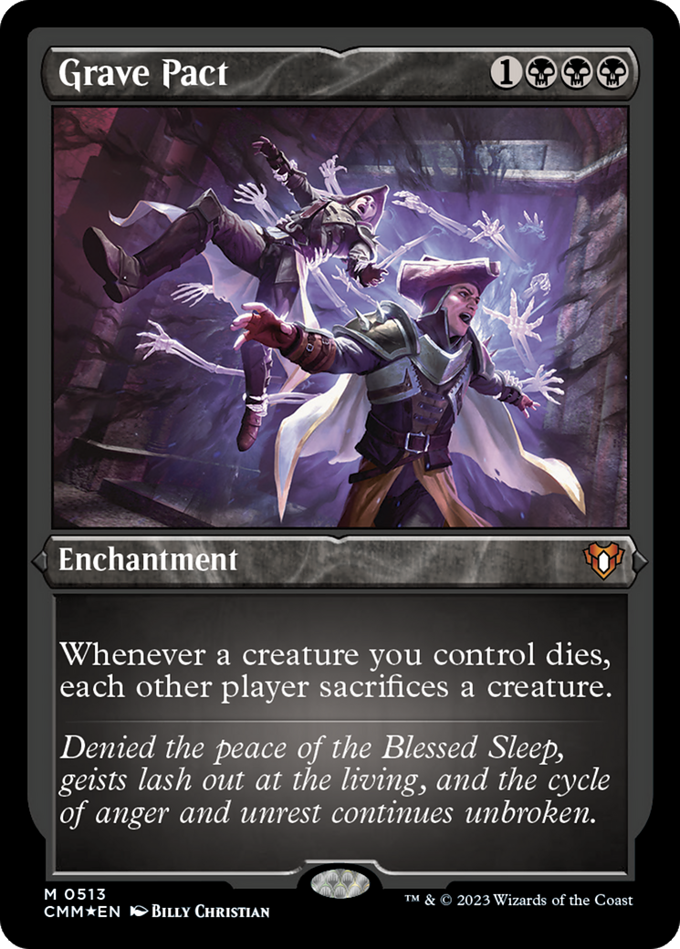 Grave Pact (Foil Etched) [Commander Masters] | Shuffle n Cut Hobbies & Games