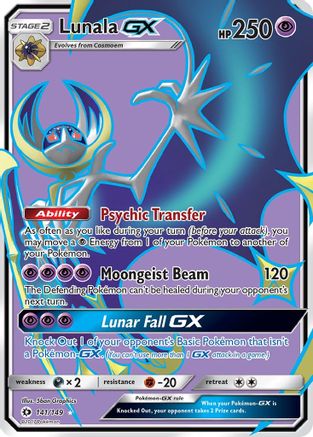 Lunala GX (141/149) [Sun & Moon: Base Set] | Shuffle n Cut Hobbies & Games