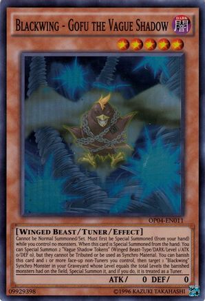 Blackwing - Gofu the Vague Shadow [OP04-EN011] Super Rare | Shuffle n Cut Hobbies & Games