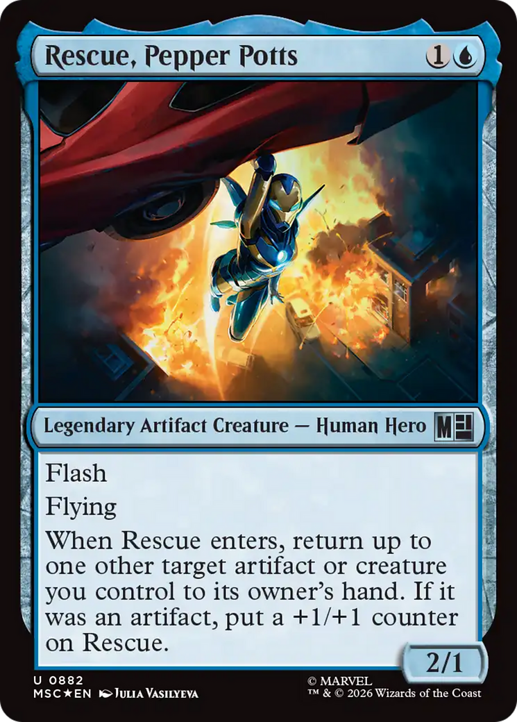 Rescue, Pepper Potts (Surge Foil) [Marvel Super Heroes Commander] | Shuffle n Cut Hobbies & Games