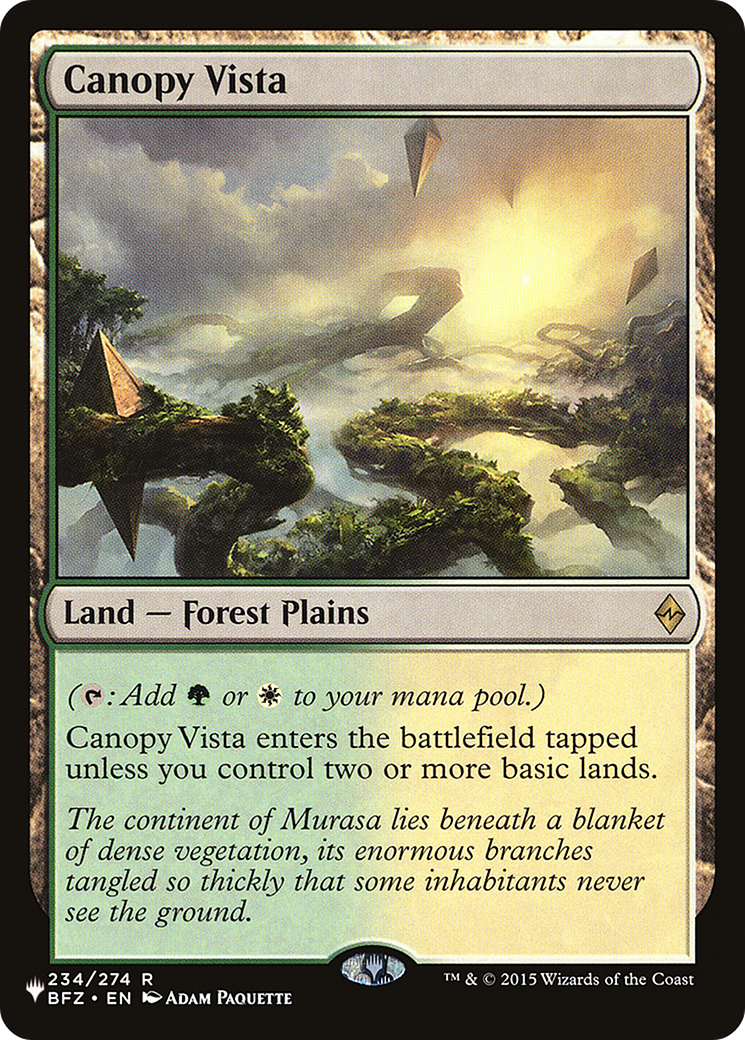 Canopy Vista (LCC) [The List] | Shuffle n Cut Hobbies & Games