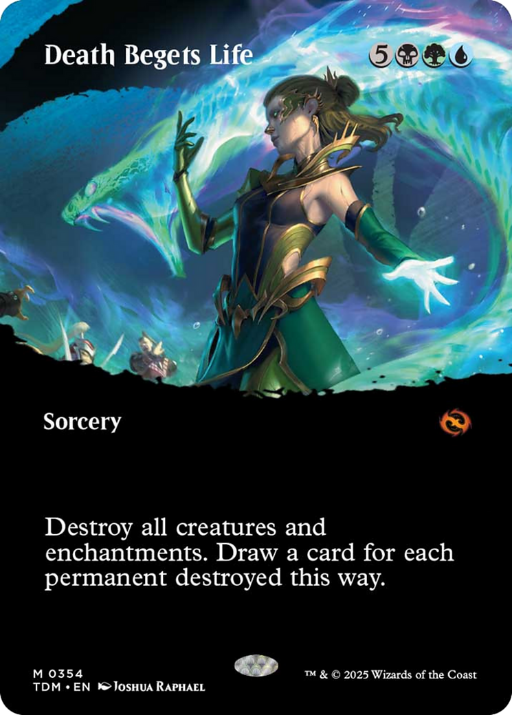 Death Begets Life (Borderless) [Tarkir: Dragonstorm] | Shuffle n Cut Hobbies & Games
