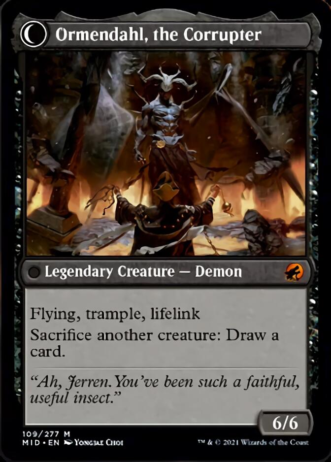 Jerren, Corrupted Bishop // Ormendahl, the Corrupted [Innistrad: Midnight Hunt] | Shuffle n Cut Hobbies & Games