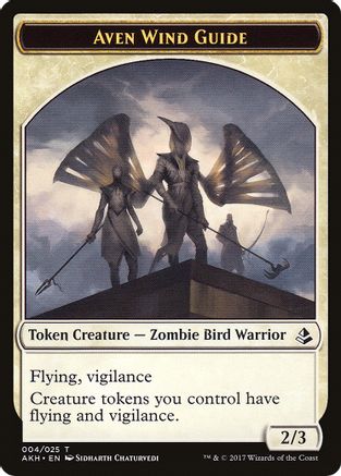 Aven Wind Guide // Hippo Double-Sided Token (AKH-4 // 22) [Amonkhet]