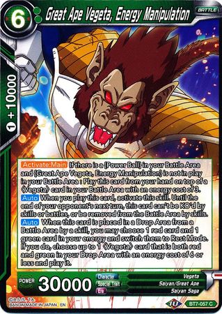 Great Ape Vegeta, Energy Manipulation (BT7-057) [Assault of the Saiyans] | Shuffle n Cut Hobbies & Games