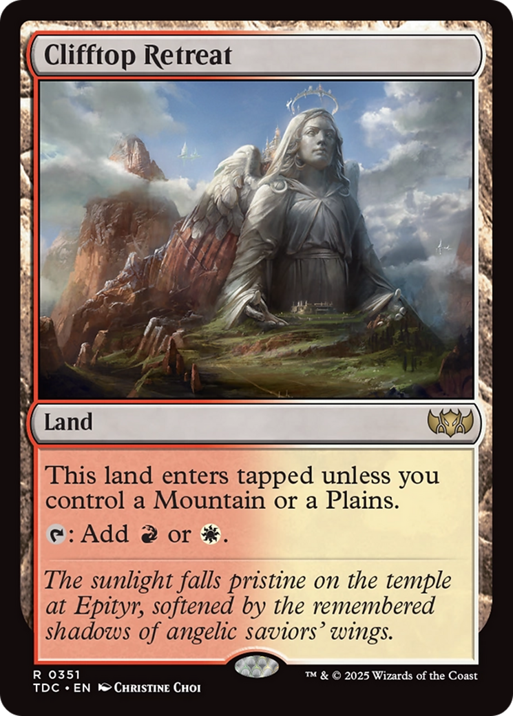 Clifftop Retreat [Tarkir: Dragonstorm Commander] | Shuffle n Cut Hobbies & Games