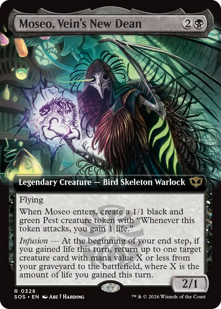 Moseo, Vein's New Dean (Extended Art) [Secrets of Strixhaven] | Shuffle n Cut Hobbies & Games